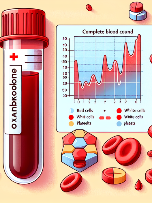 Complete blood count changes with oxandrolone