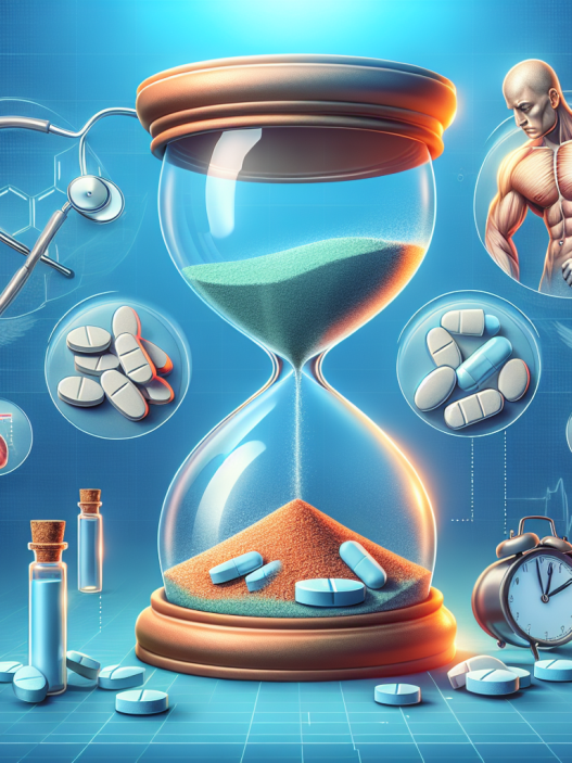 Half-life of oxymetholone compresse and its clinical significance