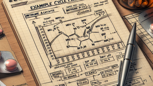 Sample cycle plan for acetato di metenolone: 16 weeks